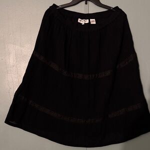 Cathy Daniels Elegant Black A-Line Skirt